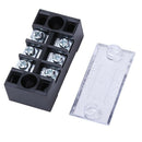 5 Pcs 3 Positions Dual Rows 600V 15A Wire Barrier Block Terminal Strip TB-1 E7T3
