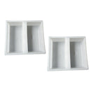 2pcs Driveway Paving Brick Patio Concrete Slabs Path Garden Walk Maker Mould