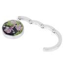 Handbag hanger Lotus pattern floral handbags folding purse hanger holder ho