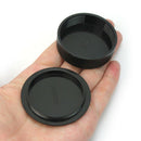 42mm Plastic Front & Rear Cap Cover For M42 Digital Camera Body and Lens Black