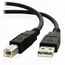USB2.0 High Speed Cable For Printer Device Lead A to B Black Shielded 28AWG 0.5m
