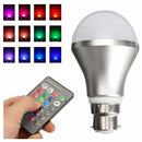 1pcs Adjustable RGB Color Changing LED Light Bulb B22 Bayonet with IR Remot
