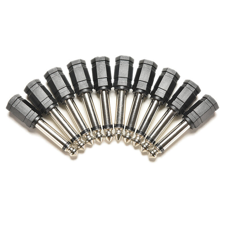 4Pcs 6.35mm 1/4 Male to 3.5mm 1/8 Female Stereo Audio Mic Plug Adapter new  â„–[