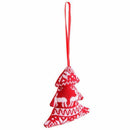 Set of 3pcs Suspension Decoration Suspended for Christmas tree - Red M2V4