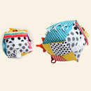 Montessori Learn to Dress Cube, Soft Plush Hand Grasp Block, Baby Educational