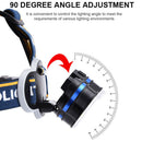8 LED Headlight USB Rechargeable Waterproof Outdoor Work Light Lamp Head Torch