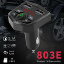 Car Kit Bluetooth 5.0 Handsfree Wireless FM Transmitter LCD MP3 Player USB S Ew