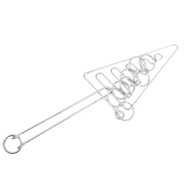 Classic Metal Wire Puzzle IQ Baffling Brain Teaser Magic Rings Puzzles Game