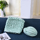 25 Meters Chunky Wool Yarn  Soft Bulky Arm Knitting Wool Roving Light Green
