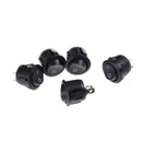 5x Car 12V Round Rocker Boat Toggle SPST ON/OFF Switch + Waterproof Cover â„–[