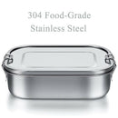 Stainless Steel Bento Box Lunch Container,3-Compartment Bento Lunch Box for