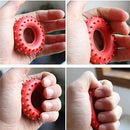 Strength Finger Hand Grip Muscle Power Training  Fitness Rubber Ring Exerciser L