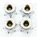 4x Universal Chrome Crown Car Truck Tire Air Valve Stem Cover Caps Wheel Rims AU