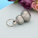 Simple Women/Men Stainless Steel Mini Gourd Design Keychain Car Bag Keyring
