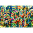 1000pcs DIY Crowded House Puzzle Educational Learning Assembling Toys Craft