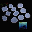 Silicone Mold Diy Jewelry Making Round Geometric Fan Shape Pendant Epoxy Re