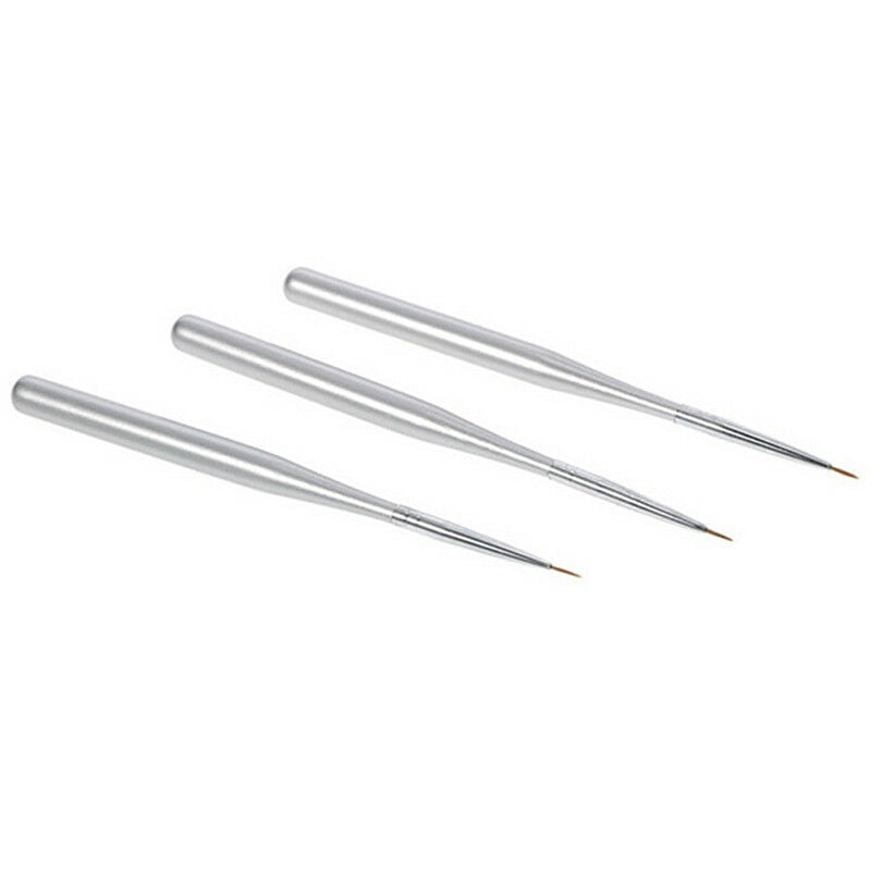 3x uv gel liner brush set painting acrylic pen gourd handle nail art tools  z Gn