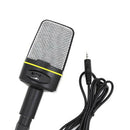 Microphone With Stand Tripod 3.5mm Audio Recording For Computer PC Phone Desktop