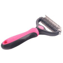 2X(Hair Removal Comb For Dogs Cat Detangler Fur Trimming Brush Grooming Too