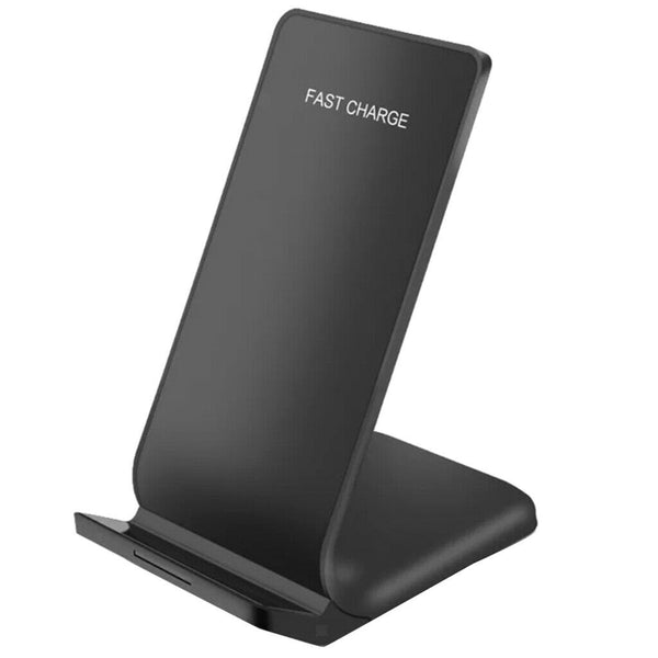 Qi Vertical Wireless Charger Pad N700 Dual Coils Fast Charging Base Black