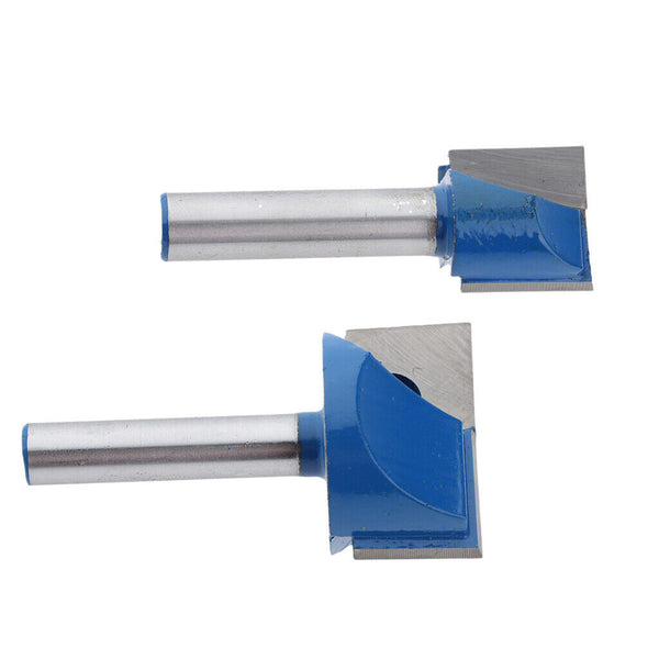 2Pcs Woodworking Engraving V Groove Router Bit Heavy Duty - 8mm Shank Tool