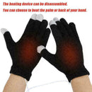 Heating Gloves Winter Hand Warmer Heated Knitted Mittens USB Long-Lasting P U2P4