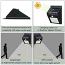 Solar 30LED Human Body PIR Sensor Motion Induction Wall Lamp Outdoor light N9N9