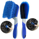 2-Pack Wheel Brush Hub Brush For Car, Auto Short Handle Tire Cleaning Brush