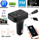 Universal Wireless Car Bluetooth Hands-free Kit FM Transmitter MP3 Player