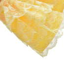 1 Pc Yellow Handmade Wedding Lace 4 Layers Dress for 11" s BX