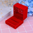 Red Hollow out romantic Engagement Wedding Ring Box Wedding Gift Favor JBTOCA