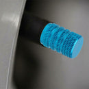 4pcs Aluminum Alloy Car Tire Wheel Tyre Caps Valve Stem Dust Covers (Blue)