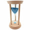 Blue hourglass wooden frame -15 minutes W7H3