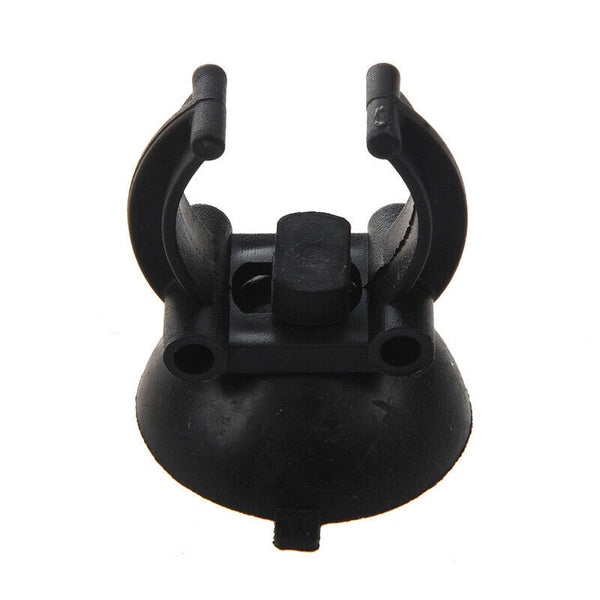2 Pcs Black Suction Cup Airline Clips Holders for Aquarium R3U9
