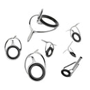7Pcs Mixed Size Fishing Rod Rings Tip   Pole Repair Kit Line Guides Eyes