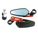 1 Pair Adjustable Motorcycle Rearview Mirrors Universal for Motorbike Bicycle