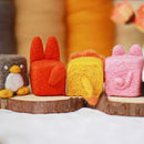1 Set Non Finished Wool Felt Handmade Poked DIY Animals Needle Material Bag