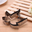 Maple Leaf Fondant Cake Decor Tools Stainless Steel Baking Mold (3pcs)