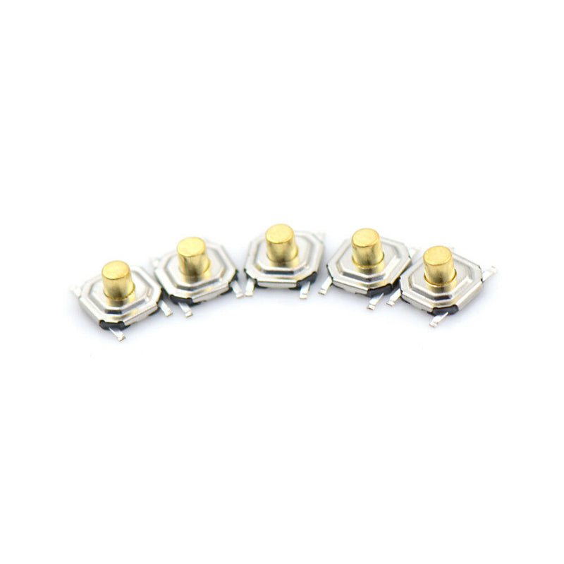 5pcs Micro Waterproof Copper Tactile Tact Touch Push Button Switch SMD 4x4x3m Yw
