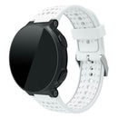 Silicone Porous Watchband for Garmin Forerunner 220 230 235 620 630 (White) A