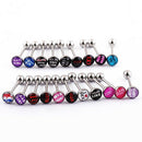 10Pcs Punk Nightclub Words Ear Tongue Bars Rings Studs Piercing Jewelry Deluxe