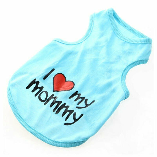Fashion Cool Clothes Lover Vest T-Shirt for Puppy Dog Cat-Blue XXL