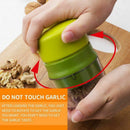 Garlic Press Machine Multifunction Mincer With Storage Container Kitchen Ga