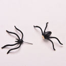 Fashion Women's Earings Black Spider Earrings Chic Two Parts Ear Stud Earings D6