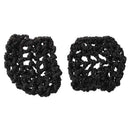 Cover chignon's dancing and skating girls' black hair net, 2 pcss