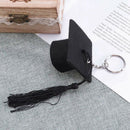 Graduation Plush Dr. Cap Metal Pendant Keychain Doctoral Hat Shaped Charm K T1H2