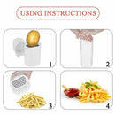 Fry Potato Chip Cut Cutter Vegetable Fruit Slicer Chopper Chipper Blade Tool