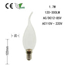 E14 LED Bulb 0.7W Dipped Candle Light Bulb Chandelier Bulb Red