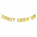 donut grow up letters glitter banner birthday party home party hanging decor M&