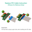 PCI Express 36Pin Male to Male Interface 1x Extender Adapter Module w/FPC Cable